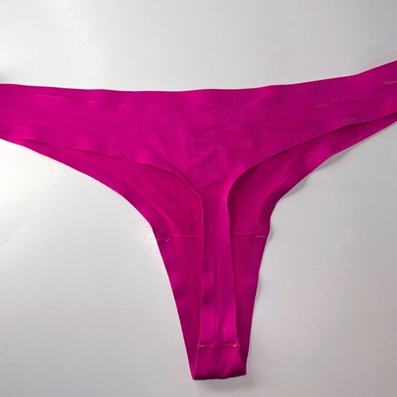 SOMA Enbliss Soft Stretch Thong Panties‎ in Plumeria Fuchsia Pink Sz M NEW - Picture 10 of 13